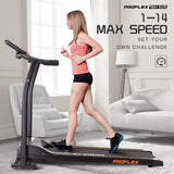 NNEMB Electric Treadmill Compact Exercise Machine Fitness Equipment-TRX1