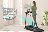 NNEMB Electric Treadmill Compact Foldable with Bluetooth Speakers-Digital Device Stand