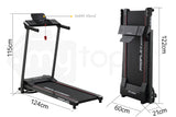 NNEMB Electric Treadmill Compact Foldable with Bluetooth Speakers-Digital Device Stand