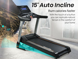 NNEMB TRX9 4CHP Electric Treadmill-Suspension System-Auto Incline-MP3 Music-Pulse Sensors & Bonus Chest Strap