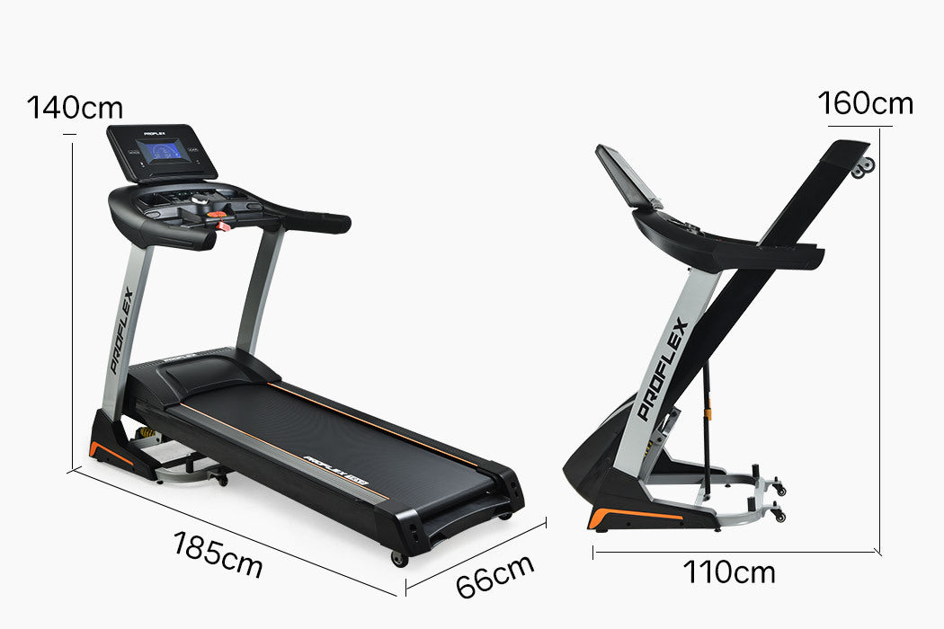 NNEMB TRX9 4CHP Electric Treadmill-Suspension System-Auto Incline-MP3 Music-Pulse Sensors Bonus Chest Strap