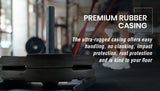 NNEMB Pair of 25lb Rubber-Coated Olympic Weight Plates for Gym Home Fitness Bodybuilding Weights Training