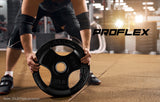 NNEMB Pair of 35lb Rubber-Coated Olympic Weight Plates for Gym Home Fitness Bodybuilding Weights Training