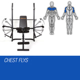 NNEMB 7 in 1 Weight Bench Multi Station Home Gym-B300