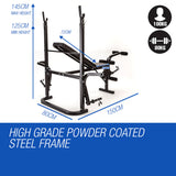 NNEMB 7 in 1 Weight Bench Multi Station Home Gym-B300