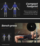 NNEMB Adjustable Incline Weight Bench for Home Gym Fitness Training