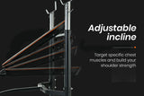 NNEMB Adjustable Incline Weight Bench for Home Gym Fitness Training