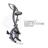 NNEMB Folding Magnetic Exercise X-Bike-Bicycle Cycling Flywheel Fitness