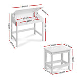 NNEDSZ Kids Table Chairs Set Children Drawing Writing Desk Storage Toys Play