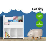 NNEDSZ Kids Bookcase Childrens Bookshelf Display Cabinet Toys Storage Organizer