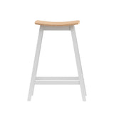 NNEDSZ 2 x Wooden Bar Stools Bar Stool Dining Chairs Kitchen Barstools Oak