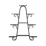NNEDSZ Plant Stand Outdoor Indoor Metal Flower Pots Rack Corner Shelf Black