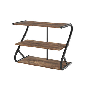 NNEDSZ Shoe Rack Storage Shelves Organiser 3 Tiers Shoe Stand Industrial Black