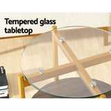 NNEDSZ Coffee Table Side Table Laptop Desk Bedside Sofa Glass Table Metal Frame