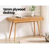NNEDSZ Computer Desk Office Study Desks Table Drawers Storage Ash Wood Legs