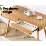 NNEDSZ Computer Desk Office Study Desks Table Drawers Storage Ash Wood Legs