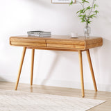NNEDSZ Computer Desk Office Study Desks Table Drawers Storage Ash Wood Legs