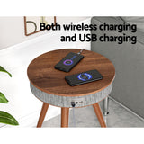 NNEDSZ Smart Coffee Table Side End Tables Wireless Charging Bluetooth Speaker