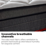 NNEMB King Single Mattress 34cm Medium Firm Euro Top