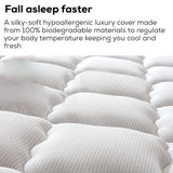 NNEMB King Single Mattress 34cm Medium Firm Euro Top