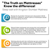 NNEMB Mattress SINGLE Size Bed Euro Top Pocket Spring Bedding Firm Foam 34CM
