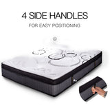 NNEMB Mattress KING Size Bed Euro Top Pocket Spring Firm Bedding Foam 34CM