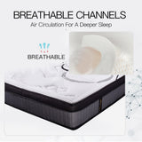 NNEMB Mattress KING Size Bed Euro Top Pocket Spring Firm Bedding Foam 34CM
