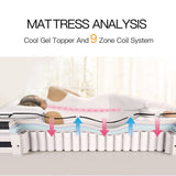 NNEMB Mattress KING Size Bed Euro Top Pocket Spring Firm Bedding Foam 34CM