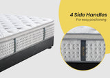 NNEMB Mattress Double Size Medium Firm Euro Top Pocket Spring Memory Foam 34CM
