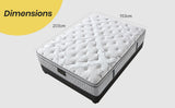 NNEMB Mattress Queen Size Medium Firm Euro Top Pocket Spring Memory Foam 34CM