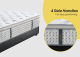 NNEMB Mattress Queen Size Medium Firm Euro Top Pocket Spring Memory Foam 34CM