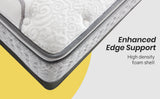 NNEMB Mattress Queen Size Medium Firm Euro Top Pocket Spring Memory Foam 34CM