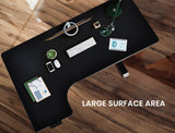 NNEMB L-Shape Standing Desk-72-120cm-2 Motors-80KG Load-Left-Hand Sided-Black