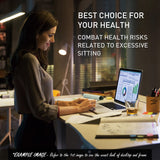 NNEMB Sit To Stand Up Standing Desk-160x75cm-62-128cm Electric Height Adjustable-Dual Motor-120kg Load-Arched-Walnut Style/Silver Frame