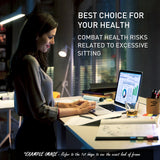 NNEMB Sit To Stand Up Standing Desk-150x70cm-62-128cm Electric Adjustable Height-Dual Motor-120kg Load-Arched-White/Black Frame