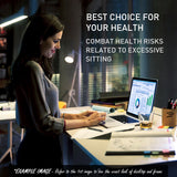 NNEMB Sit To Stand Up Standing Desk-150x70cm-62-128cm Electric Height Adjustable-Dual Motor-120kg Load-White/White Frame
