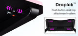 NNEMB Gaming Computer PC Desk Z-Style-Pink and Black-Cable Management