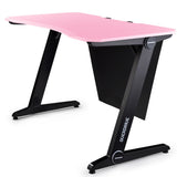 NNEMB Gaming Computer PC Desk Z-Style-Pink and Black-Cable Management