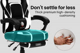 NNEMB Gaming Chair with Footrest and Desk Setup Combo-Black & Grey