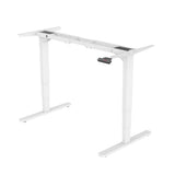 NNEMB Standing Desk Frame Only-60-126cm Height-2 Motors-120KG Load-White