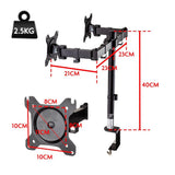 NNEMB Desk Monitor Stand 2 Arm-Dual Computer Holder Screen Riser Bracket