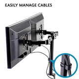 NNEMB Desk Monitor Stand 2 Arm-Dual Computer Holder Screen Riser Bracket