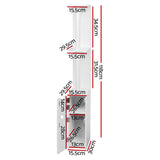 NNEDSZ Freestanding Bathroom Storage Cabinet - White