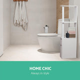 NNEDSZ Freestanding Bathroom Storage Cabinet - White
