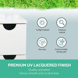 NNEDSZ Freestanding Bathroom Storage Cabinet - White