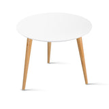NNEDSZ Round Side Table - White