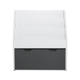 NNEDSZ Kids Bookshelf Childrens Bookcase Organiser Storage Shelf Wooden White