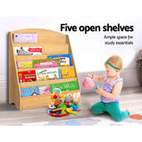 NNEDSZ 5 Tiers Kids Bookshelf Magazine Shelf Rack Organiser Bookcase Display