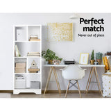 NNEDSZ Display Shelf Bookcase Storage Cabinet Bookshelf Bookcase Home Office White