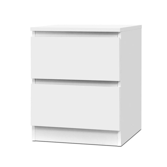 NNEDSZ Bedside Table Cabinet Lamp Side Tables Drawers Nightstand Unit White